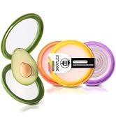 SOOPLEU Reversible Silicone Lids Onion Storage and Avocado Saver - 4-Piece Set, Multifunctional a...