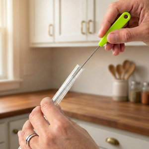 green Straw Brush