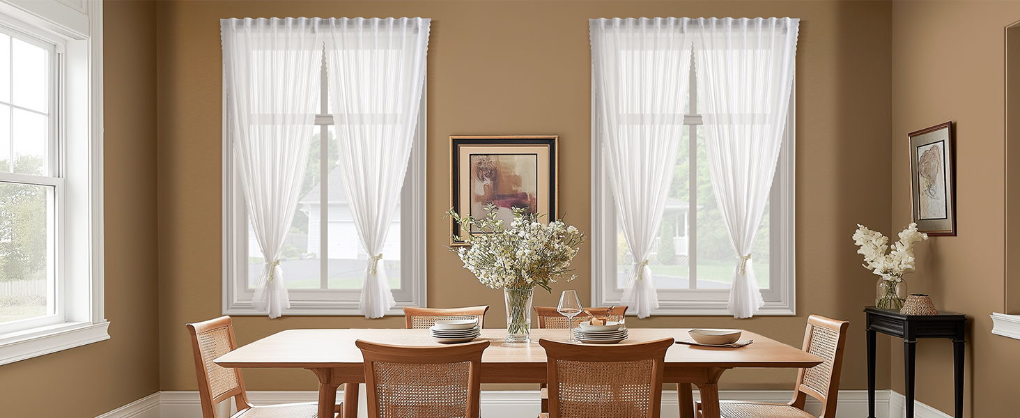 cortinas blancas para sala gauze curtains renter friendly blinds