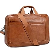 Leather Messenger Bag for Men | 17-17.3 Inch Leather Mens Laptop Bag Leather Briefcasen Convertib...