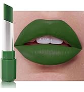 HHLTOH Forest Green Matte Lipstick - Pigmented Lip Crayon & Face Paint Stick for Women Everyday H...