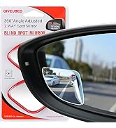 Blind Spot Mirror, Fan Shape Curved Blind Spot Mirror, Upgrade HD Glass Wide Angle Mirror, Framel...