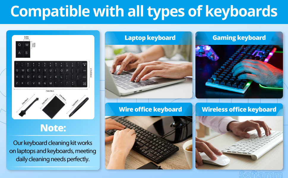 English keyboard stickers