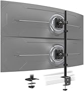 STANDOPIA Heavy-Duty Dual Vertical Monitor Arm with 32.2