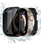 Tensea (2-in-1 for Waterproof Apple Watch Ultra 2/Ultra Screen Protector Case 49mm, iWatch Protec...
