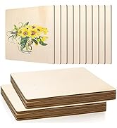 FSWCCK 10 Pack 3MM 1/8" x 12" x 12" Craft Wood, Plywood Board Basswood Sheets, Perfect for DIY Pr...