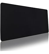 Bloss Desk Mat, Non-Slip Desk Pad Mat Protector, Large Desk Mat for Keyboard and Mouse, Black Des...