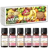EUQEE Premium Fruit Fragrance Oils Gift Set for So Sweet - 6x10ml-Strawberry, Cherry, Litchi, App...