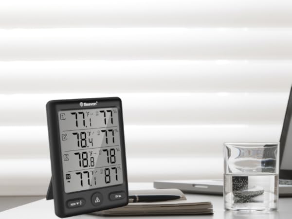 Indoor outdoor temperature and humidity monitor