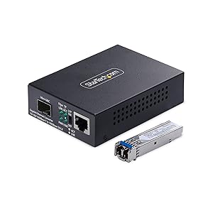 Gigabit Ethernet Copper-to-Fiber Media Converter, SM LC, 40km