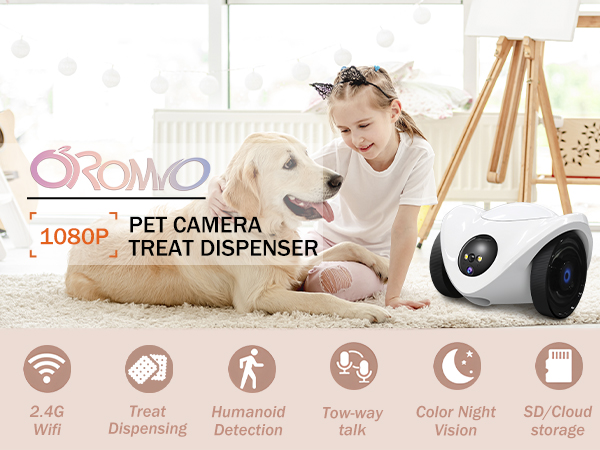 pet camera treat dispenser