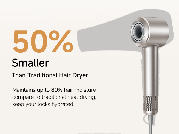 vertical than traditional hair dryer