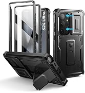 Dexnor for Samsung Galaxy S24 Ultra Case with Built-in Slide Camera Cover & Screen Protector & Ki...