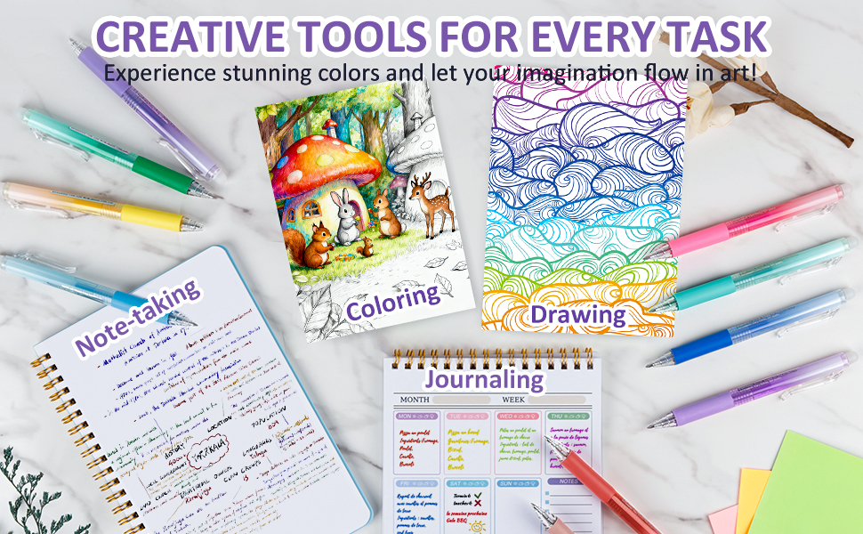 erasable pens are designed with a smooth ink flow, providing a consistent writing experience