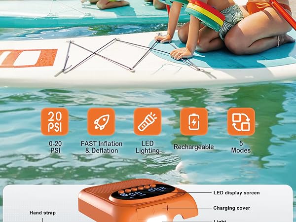 rechargeable sup pump