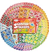 HORIECHALY Scratch and Sniff Stickers for Kids, 60 Sheets 900+ Smelly Stickers with 7 Themes, 15 ...