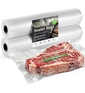 Vacuum Sealer Bags Rolls for Food - Seal a Meal Bags - 11inx20 Rolls 2 Pack-XinBaoLong Commercial...