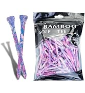 MYKUJA Wood Golf Tees 3-1/4, 2-3/4 inch Golf Tees 100 Pack, Highly Bright Colors Golf Accessories...