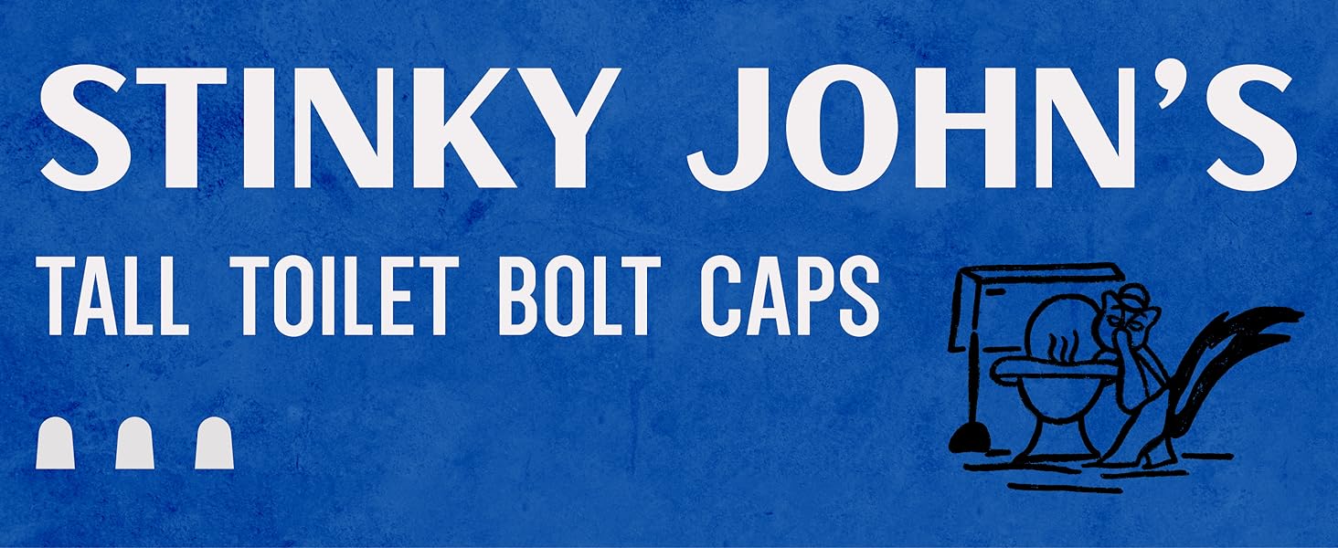 Stinky Johns Tall Toilet Bolt Caps