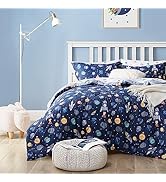 UMCHORD Kids Bedding Set for Boys, Twin Size 5 Pieces Space Themed Bed in a Bag, Super Soft Light...