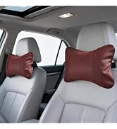 SendyFeather 2 Pack Car Neck Pillow Soft Breathable Headrest Pillows for Driving Support, Univers...