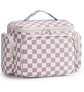 Narwey Hanging Travel Toiletry Bag for Women, Large Makeup Bag, Wide Open Cosmetic Bag, Multiple ...