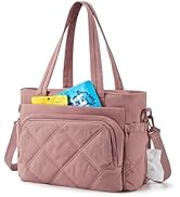 BAGSMART Lunch Bag Women Large Lunch Box Insulated Tote Bag with Multi-Pockets Quilted Puffy Tote...