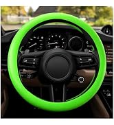 Gdnecad Car Steering Wheel Cover, 13" to 14.17" Stretchable Auto Steering Wheel Protector with An...