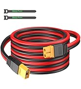 Bateria Power XT60 Extension Cable 10FT, XT60 Female to Male Connector Adapter, 12AWG Solar XT60 ...