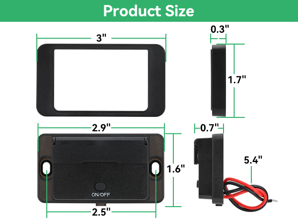 USB Outlet Panel Wall Mount