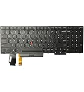 HSSDTECH Backlit Keyboard US Replacement for Lenovo ThinkPad E580, E585,L580,E590,T590,L590,T15,P...