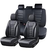 Coverado Car Seat Covers Full Set, Seat Covers for Cars, Front Seat Covers and Back Seat Cover Wa...