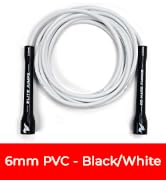 Elite Jumps 6mm PVC Jump Rope, Adjustable Skipping Rope | Non-kinking PVC cord. Unbreakable handl...