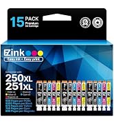 E-Z Ink Compatible Ink Cartridges Replacement for Canon 250 251 XL PGI-250XL CLI-251XL to use wit...