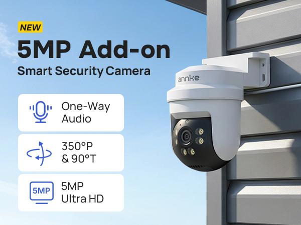 ANNKE 5MP TVI CCTV Home Surveillance Dome PT Camera