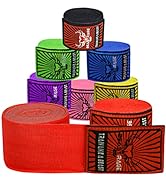 BEAST RAGE Boxing Hand Wraps for MMA Kickboxing Wrist Wraps Professional Adult 180" Semi-Elastic ...