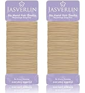 JASVERLIN 2mm Light Blonde Elastics Hair Ties, Thin Ponytail Holder Hairtie for Women Girls Kids ...