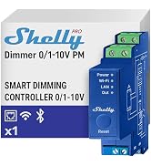 Shelly Pro Dimmer 0/1-10V PM | Wi-Fi & LAN Smart Dimmer with Power Metering | Home Automation | D...