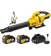 Cordless Leaf Blower with 5 Speed Modes,5.2Ah Battery Blowers for Lawn Care | Leaf Blower Cordles...