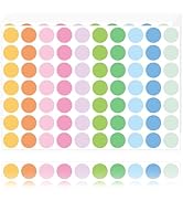Ouzoustate 3500 PCS Colored Dot Stickers 3/4 Inch Circle Round Yard Garage Sale Stickers Color Co...