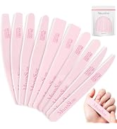 MelodySusie Nail File Kit, 10Pcs Double Sided 100/180 Grit Mixed-Shapee Emery Boards for Nails, P...