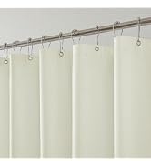 THAIGEE Water-Repellent Fabric Shower Curtain Liner - Hotel Quality Machine Washable, 3 Heavy-Dut...