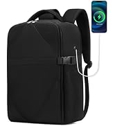 PHYNIER Travel Carry On Backpack, Lightweight, Durable (Black, Large)