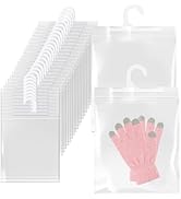 Clear Hanging Storage Bags, 30 Pack, 4 Sizes up to 11.4 x 16.1 inches, Waterproof Organizer Bags ...