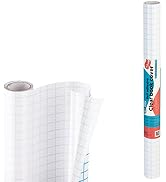 Contact Paper Clear, 13.5” x 5-Feet, Transparent Self Adhesive Book and Textbook Covers for Paper...