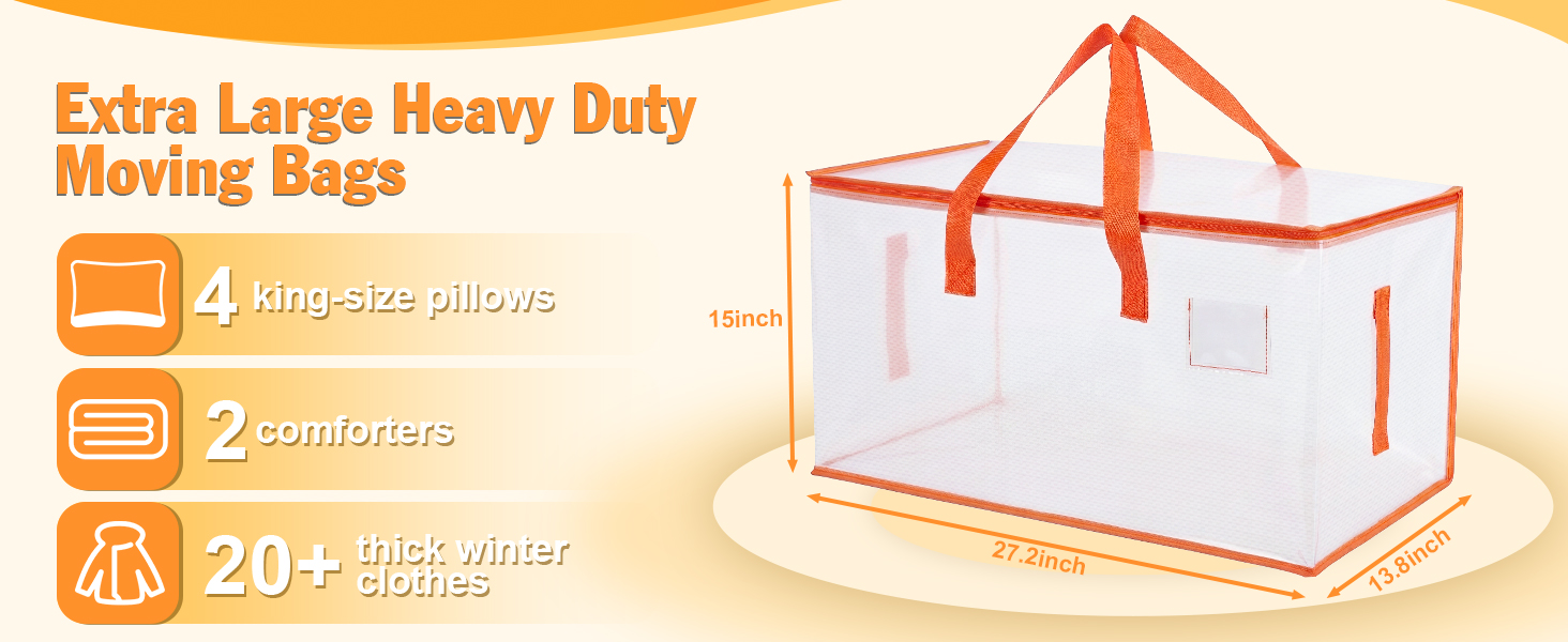 Extra Large Heavy Duty Moving Bags