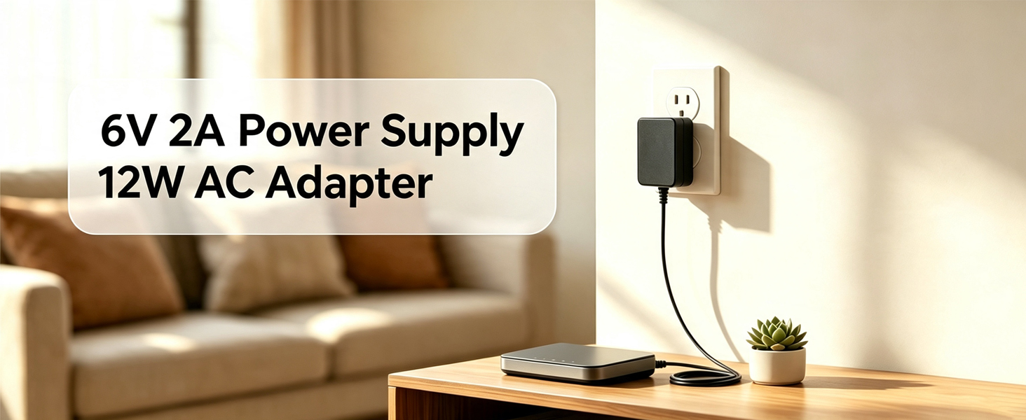 6V Power Supply AC Adapter DC 6Volt Power Adapter Charger