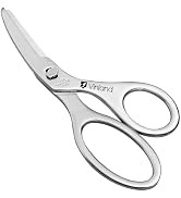 Stainless Steel Baby Food Scissors, Baby Food Scissors With Travel Case, Toddler Scissors With Sa...