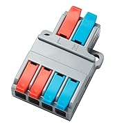 GKEEMARS 10Pcs Wire Connectors, Compact Splicing Connector Push-in Conductor Terminal Blocks (2 i...