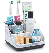 Chintu Toothbrush Holders for Bathroom Counter Organizer - 6 Slots Kids Tooth Brushing Holder Rus...